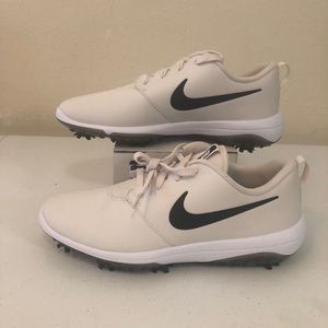 New Men's Nike Roshe G Tour Golf Cleats Off White